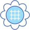 Стикер 61 blue girl