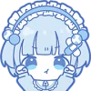 Стикер 28 blue girl
