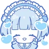Стикер 35 blue girl