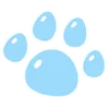 Стикер 9 blue girl