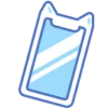 Стикер 38 blue girl