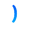♌ Эмодзи «Буквы в синем градиенте» для Telegram