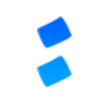 ♌ Эмодзи «Буквы в синем градиенте» для Telegram