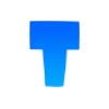 🤗 Эмодзи «Буквы в синем градиенте» для Telegram