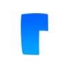 🤗 Эмодзи «Буквы в синем градиенте» для Telegram