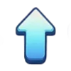 ⬆️ Эмодзи «Буквы в синем градиенте» для Telegram