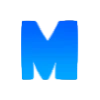 🤗 Эмодзи «Буквы в синем градиенте» для Telegram