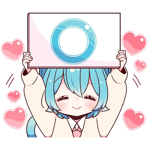 ✅ Стикер «Голубой котик 2» для Telegram
