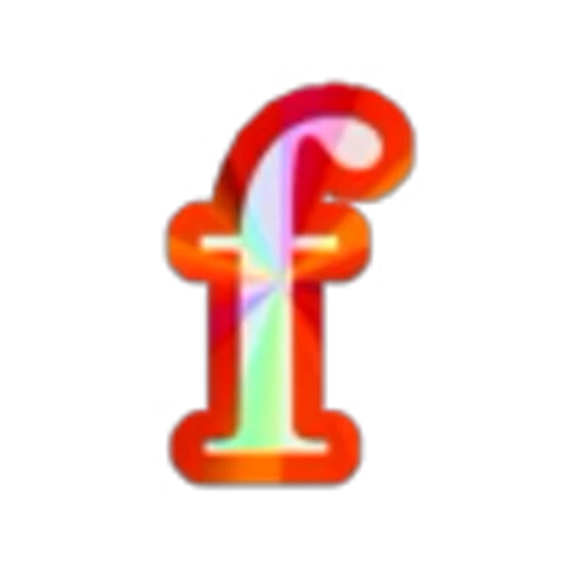 🔡 Эмодзи «Blue Rainbow Font» для Telegram
