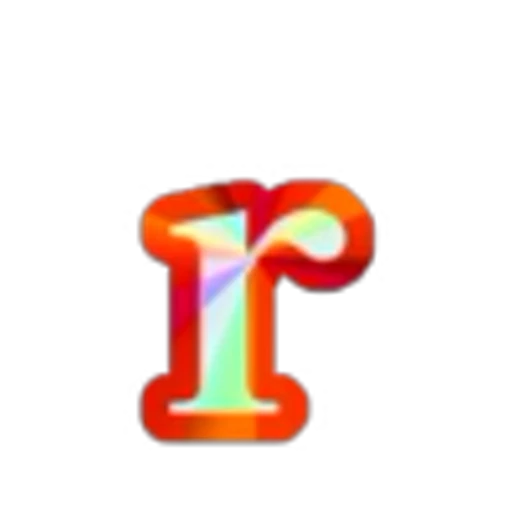 🔡 Эмодзи «Blue Rainbow Font» для Telegram