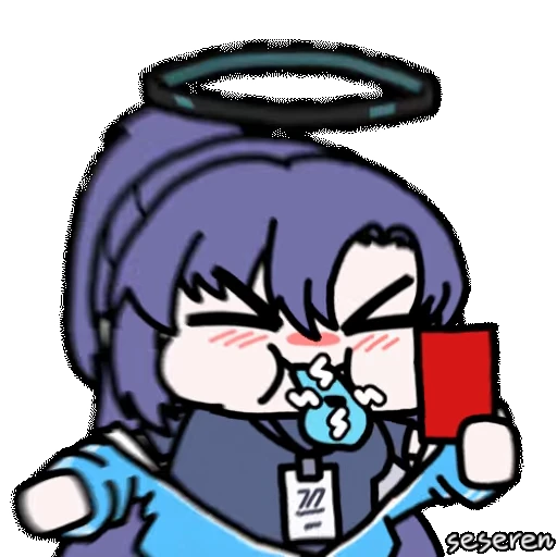 🟥 Стикер «Blue Archive 2 (Seseren)» для Telegram