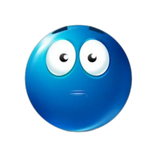 😐 Стикер «Blue Ball» для Telegram
