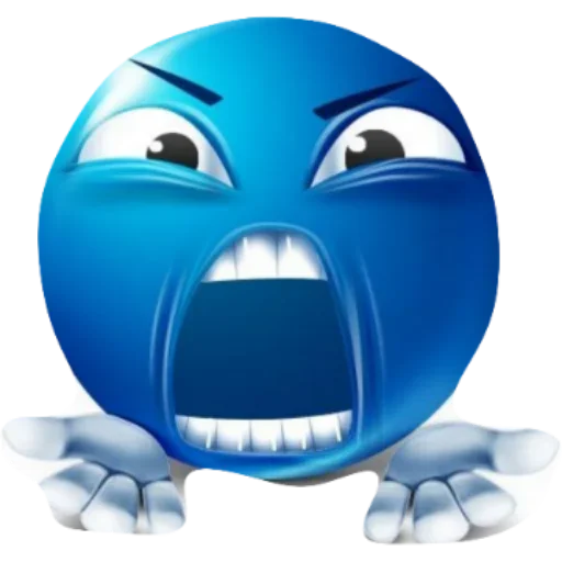 😨 Стикер «Blue Ball» для Telegram