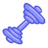🏋️ Эмодзи «Черничная йога» для Telegram