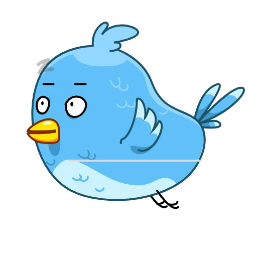 😴 Стикер «Blue Bird» для Telegram