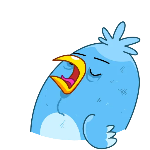 ☕️ Стикер «Blue Bird» для Telegram