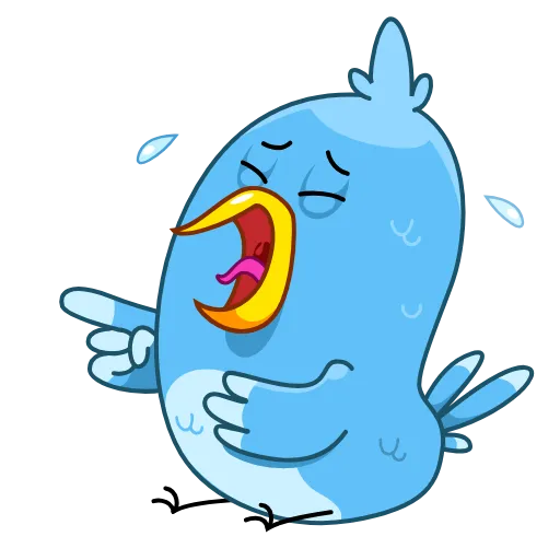 Стикерпак Blue Bird для Telegram