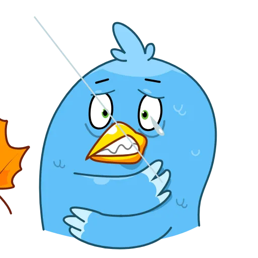 🥶 Стикер «Blue Bird» для Telegram