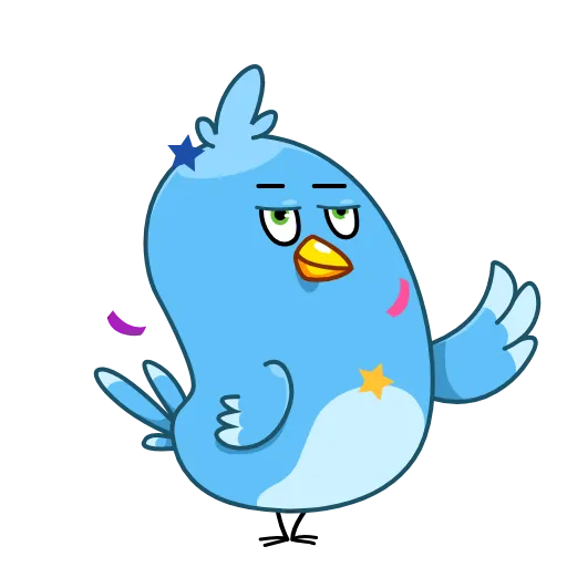 👋 Стикер «Blue Bird» для Telegram