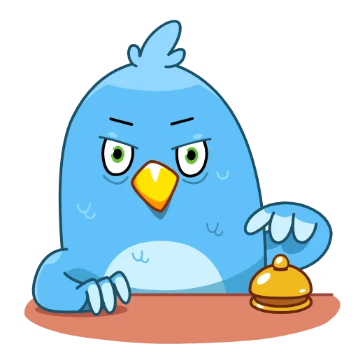 ⌛️ Стикер «Blue Bird» для Telegram