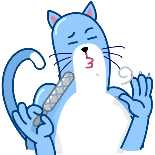 😒 Стикер «Blue Cat» для Telegram
