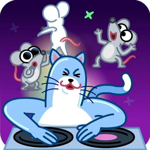 🪩 Стикер «Blue Cat» для Telegram