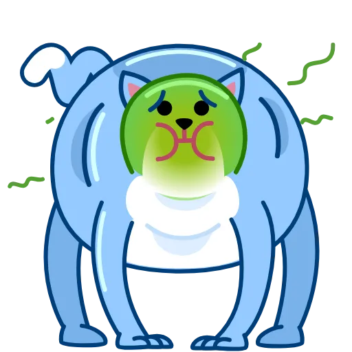 🤢 Стикер «Blue Cat» для Telegram