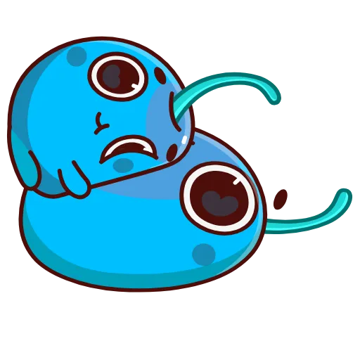 💙 Стикер «Голубые черешни» для Telegram