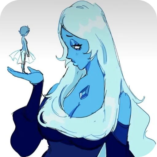 😑 Стикер «Blue Diamond» для Telegram