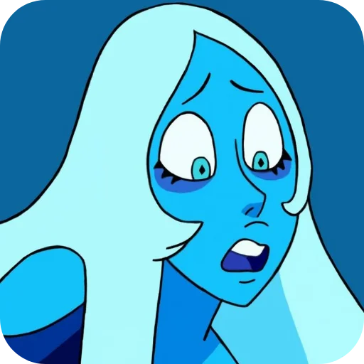 👄 Стикер «Blue Diamond» для Telegram