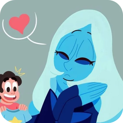 ❤ Стикер «Blue Diamond» для Telegram