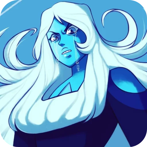 😠 Стикер «Blue Diamond» для Telegram