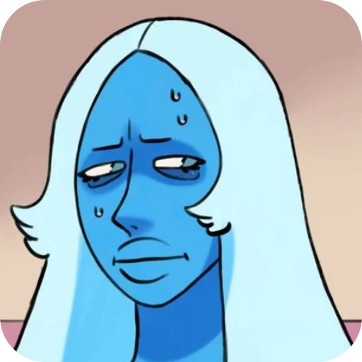 😑 Стикер «Blue Diamond» для Telegram