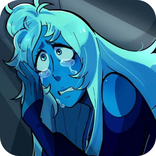 😭 Стикер «Blue Diamond» для Telegram