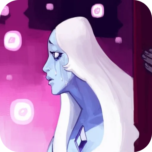 😭 Стикер «Blue Diamond» для Telegram