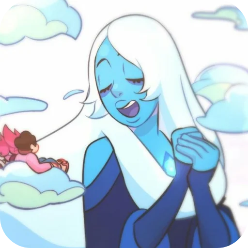 😌 Стикер «Blue Diamond» для Telegram