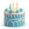Стикер 54 Light Blue Emoji