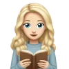 Стикер 15 Light Blue Emoji