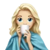 Стикер 16 Light Blue Emoji