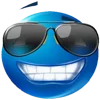 😎 Эмодзи «Blue faces» для Telegram