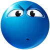 🤨 Эмодзи «Blue faces» для Telegram