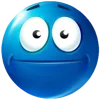 😐 Эмодзи «Blue faces» для Telegram