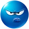 😒 Эмодзи «Blue faces» для Telegram