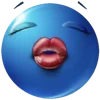 😘 Эмодзи «Blue faces» для Telegram