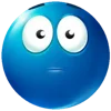 😳 Эмодзи «Blue faces» для Telegram