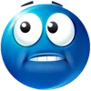 🤥 Эмодзи «Blue faces» для Telegram