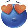 😍 Эмодзи «Blue faces» для Telegram