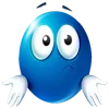 🤷‍♂️ Эмодзи «Blue faces» для Telegram