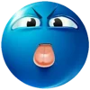😝 Эмодзи «Blue faces» для Telegram