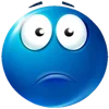 ☹️ Эмодзи «Blue faces» для Telegram